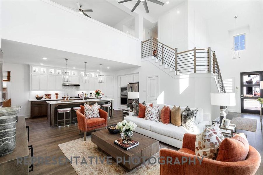 Furnished interior view inside a new home in Aster Park, McKinney (Image 34).
