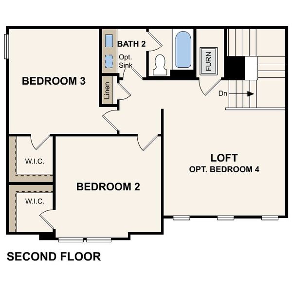 2D floor plan layout of this home in Evelyn, Austin, TX (Image 4). 2D floor plan layout of this home in Evelyn, Austin, TX (Image 4).