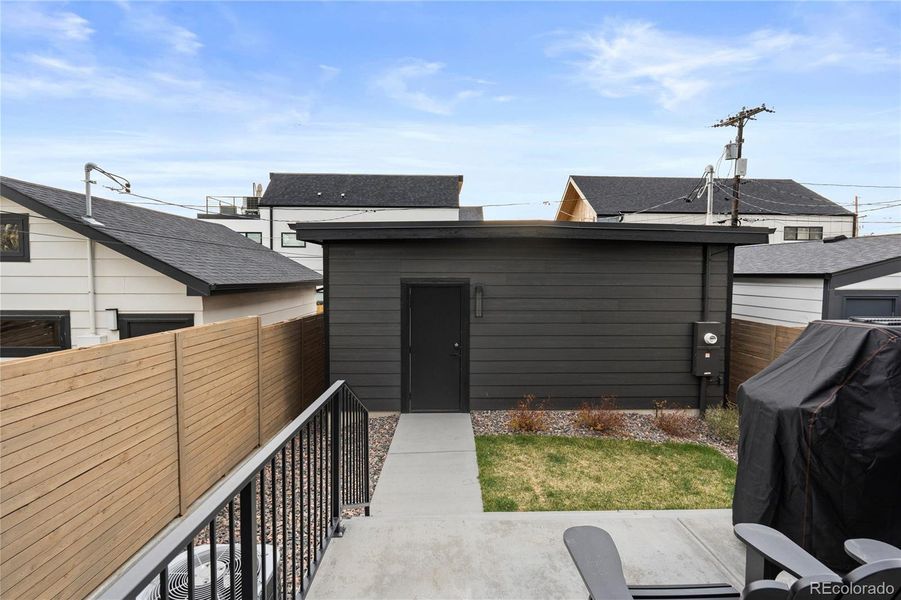 Exterior details and patio area of a home in , Denver (Image 4).