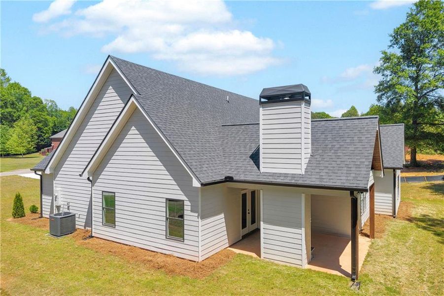 Exterior details and patio area of a home in , Lavonia (Image 27).