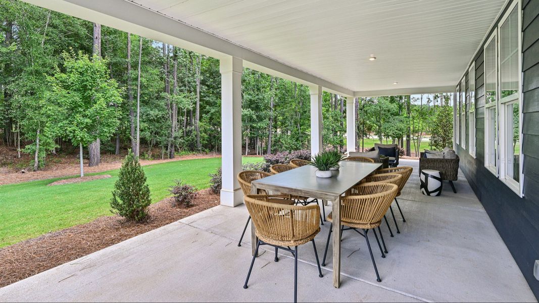 The Jordan Plan by DRB Homes in Lakeside Glen York SC - Rear Porch