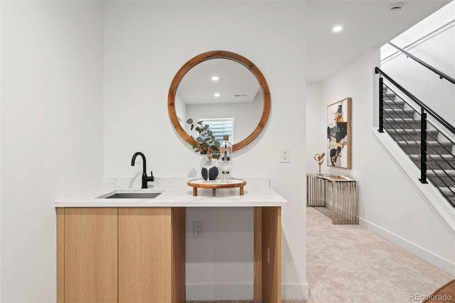 Wet bar in basement Wet bar in basement