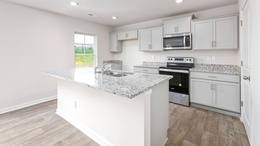 Furnished interior view inside a new home in Hudson Glen, Mocksville (Image 3). Furnished interior view inside a new home in Hudson Glen, Mocksville (Image 3).