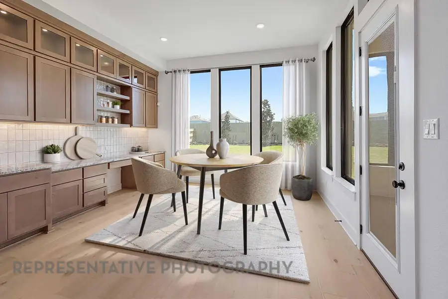 Furnished interior view inside a new home in Parkside On The River: 70ft. lots, Georgetown (Image 8).