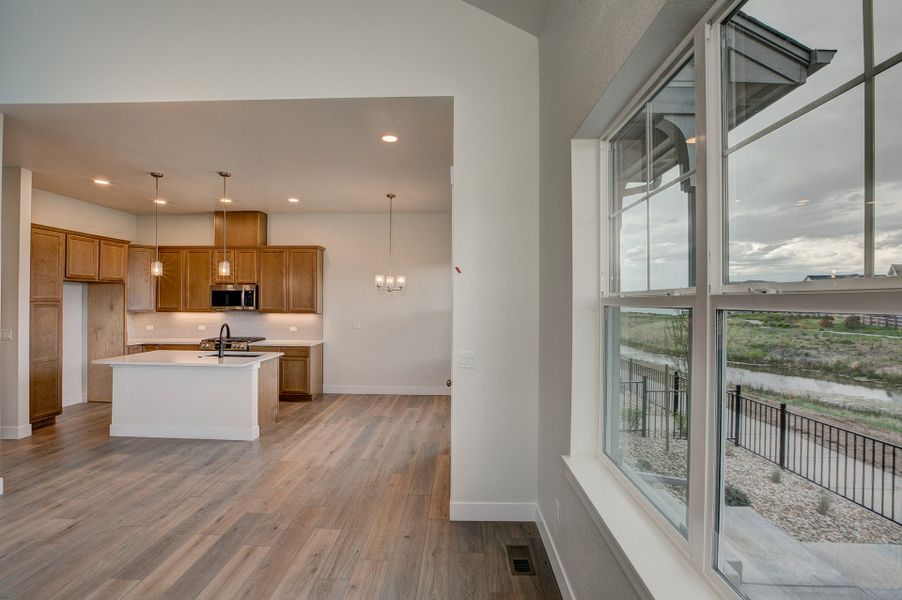 Representative furnished interior of a home built from the The Addison by Landmark Homes in The Lakes at Centerra, Loveland (Image 6). Representative furnished interior of a home built from the The Addison by Landmark Homes in The Lakes at Centerra, Loveland (Image 6).