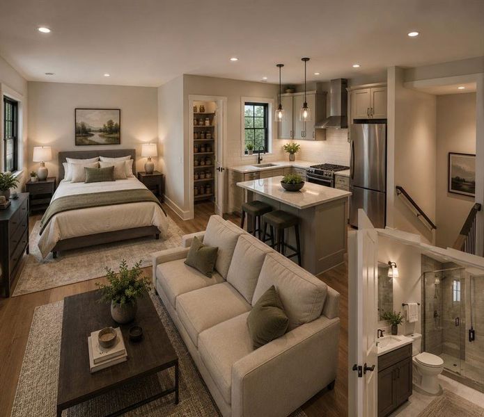 Furnished interior view inside a new home in , Argyle (Image 6).