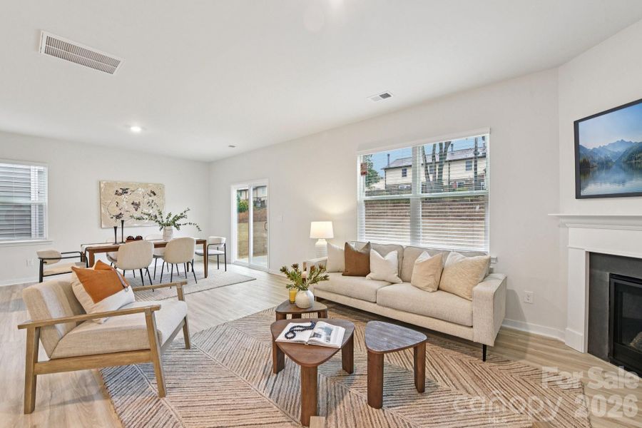 Furnished interior view inside a new home in The Hamptons at Hickory, Hickory (Image 26).