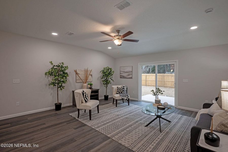 Furnished interior view inside a new home in , Jacksonville (Image 9). Furnished interior view inside a new home in , Jacksonville (Image 9).