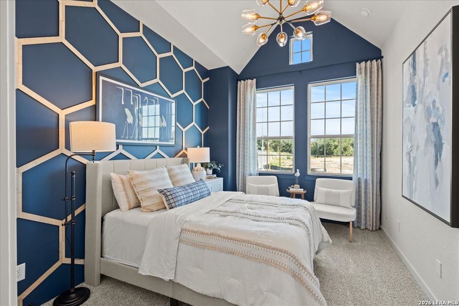 Furnished interior view inside a new home in Stream Waters, Seguin (Image 4).