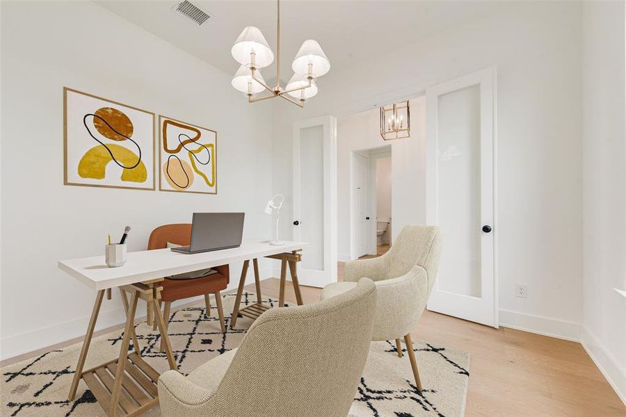 Furnished interior view inside a new home in The Homestead - 62', Rockwall (Image 9).