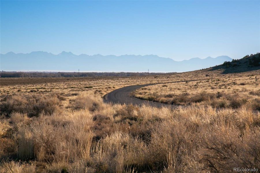 Sangre de Cristo mountain range and Great Sand Dunes National Park views.