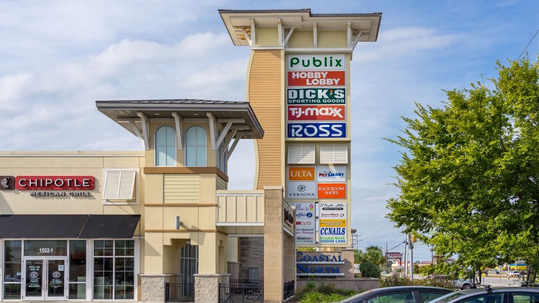 Front exterior of a new home in Sandridge Park, Little River, SC, highlighting curb appeal (Image 2).
