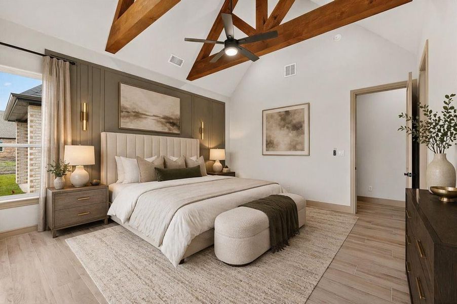Furnished interior view inside a new home in , Celeste (Image 12).