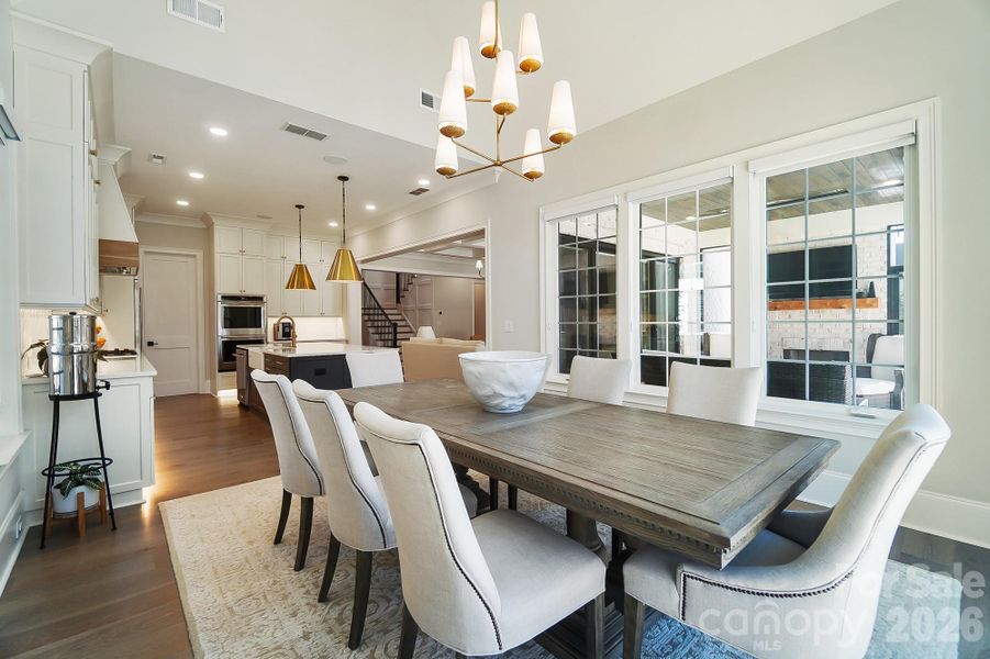 Furnished interior view inside a new home in , Weddington (Image 10).