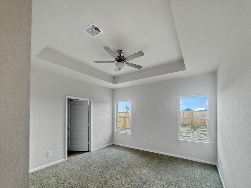 The Piedmont- Primary Suite with Tray Ceiling