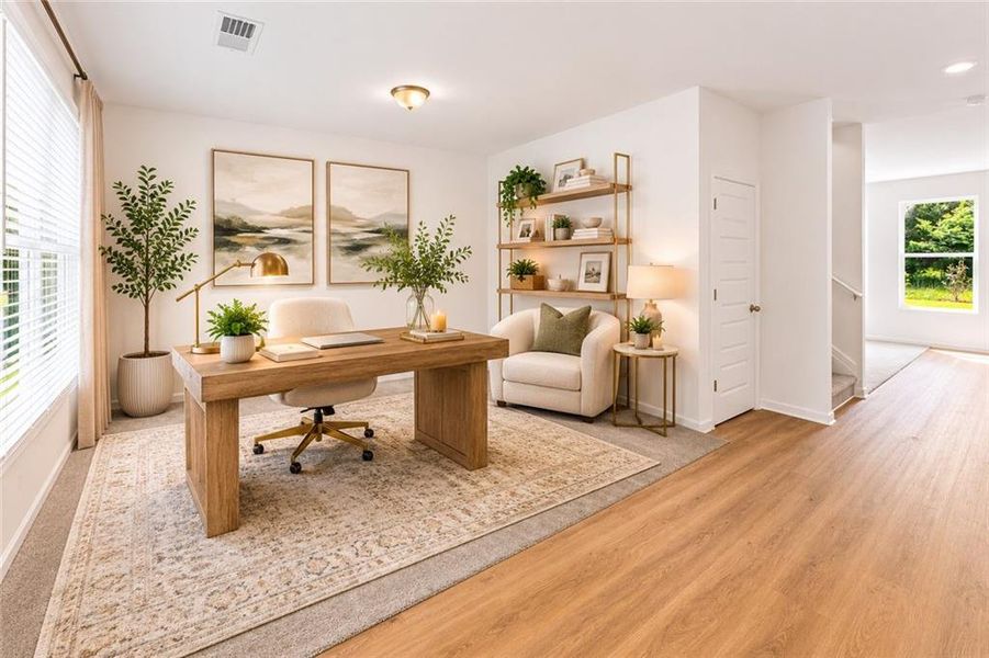 Furnished interior view inside a new home in Oakhill Estates, Adairsville (Image 5).