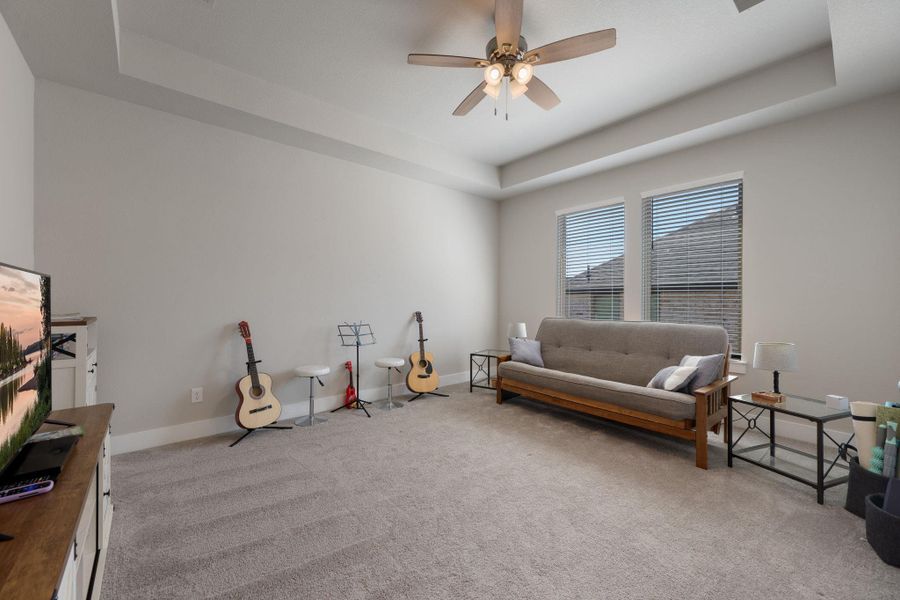 Furnished interior view inside a new home in 6 Creeks, Kyle (Image 25). Furnished interior view inside a new home in 6 Creeks, Kyle (Image 25).