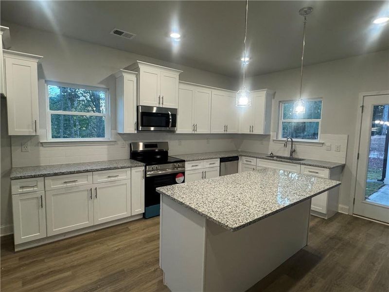 Furnished interior view inside a new home in The Fields of Walnut Creek, Pendergrass (Image 6).
