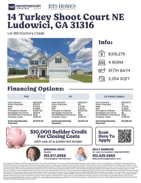2D floor plan layout of this home in Doctor's Creek, Ludowici, GA (Image 18).