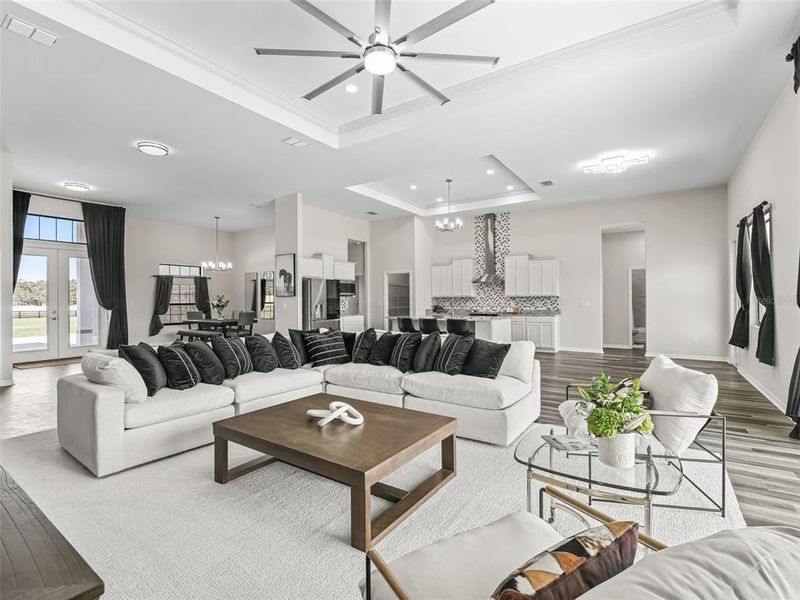 Furnished interior view inside a new home in , Ocala (Image 51).