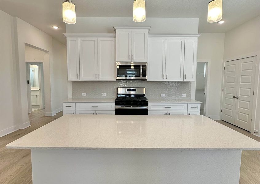 Furnished interior view inside a new home in Sage Hollow, Kyle (Image 5). Furnished interior view inside a new home in Sage Hollow, Kyle (Image 5).