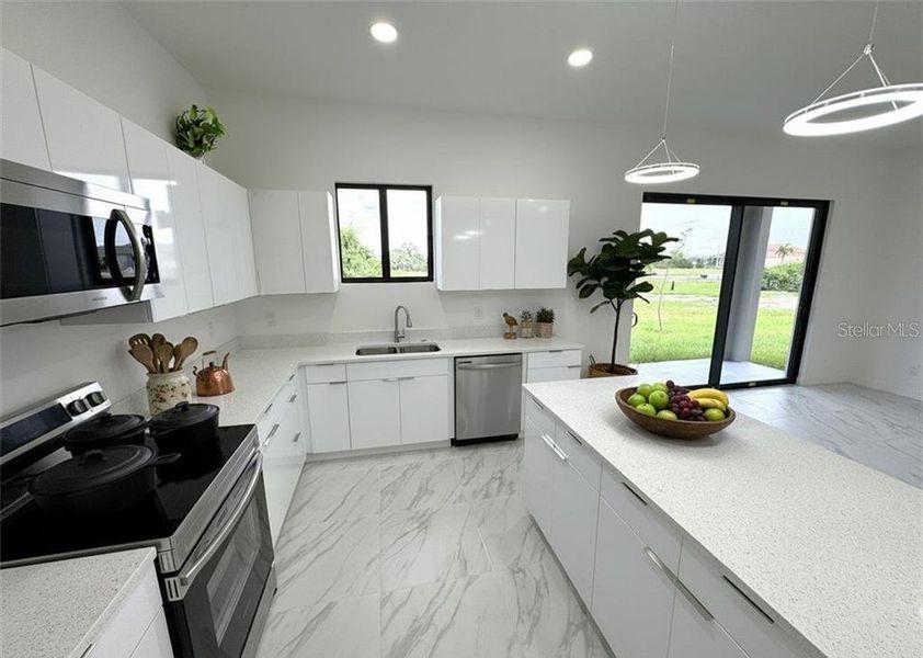 Furnished interior view inside a new home in , Cape Coral (Image 28).