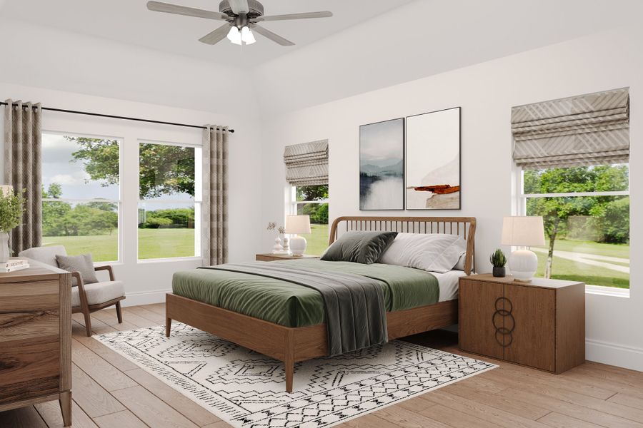 Furnished interior view inside a new home in Saratoga, Aubrey (Image 6).