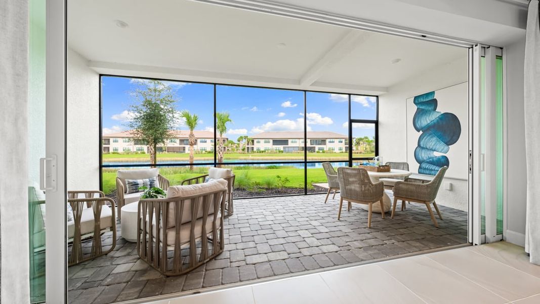 Representative exterior details of a home built from the Vitale by Taylor Morrison in Esplanade by the Islands Coach Homes, Naples (Image 3).