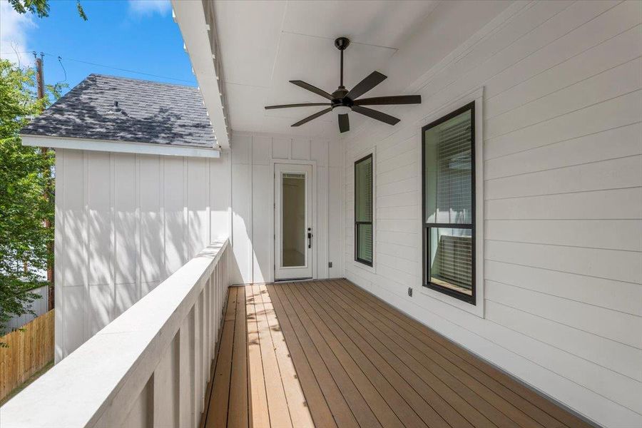 Exterior details and patio area of a home in , Austin (Image 26). Exterior details and patio area of a home in , Austin (Image 26).