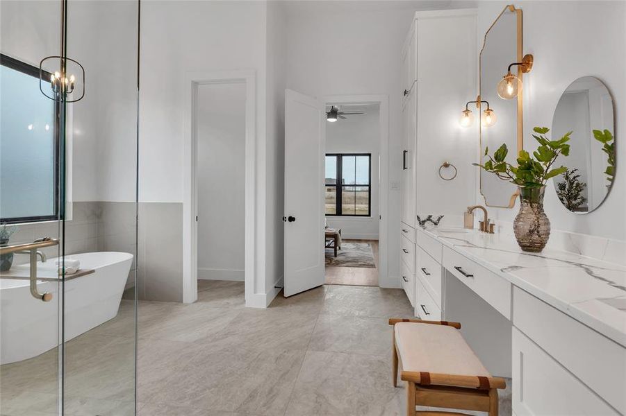 Furnished interior view inside a new home in , Joshua (Image 30).