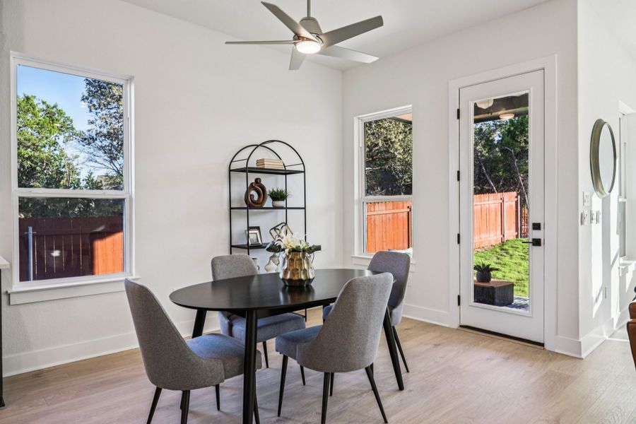 Furnished interior view inside a new home in Sauls Ranch, Round Rock (Image 33).
