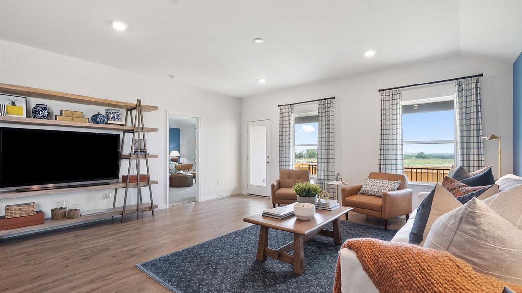 Furnished interior view inside a new home in Monarch Ranch, Manor (Image 11). Furnished interior view inside a new home in Monarch Ranch, Manor (Image 11).