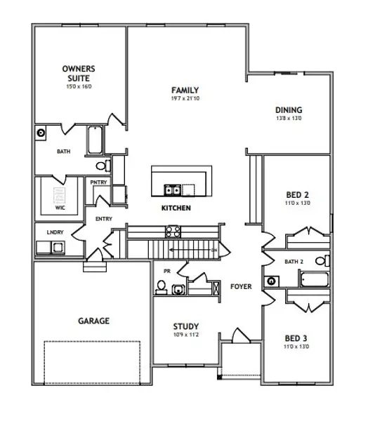 2D floor plan layout for the Berkeley by Keystone Custom Homes in Arbor Gate, Simpsonville, SC (Image 3). 2D floor plan layout for the Berkeley by Keystone Custom Homes in Arbor Gate, Simpsonville, SC (Image 3).