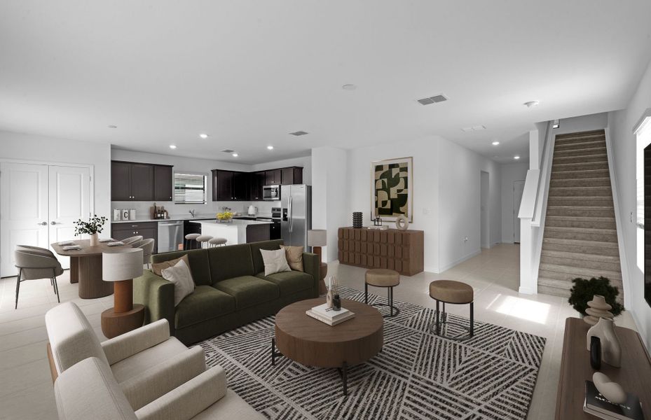 Furnished interior view inside a new home in Whispering Lakes, Lehigh Acres (Image 14).