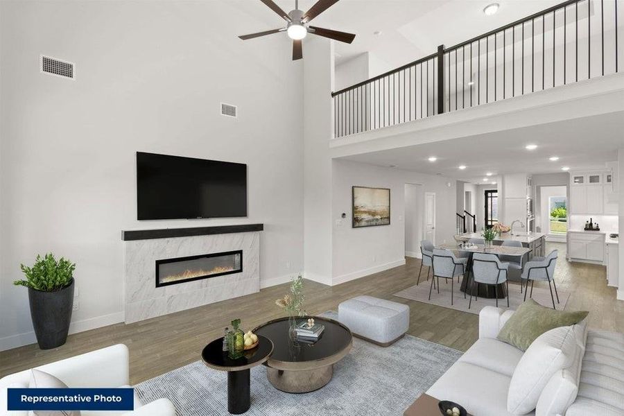 Furnished interior view inside a new home in Marine Creek Ranch, Fort Worth (Image 13).