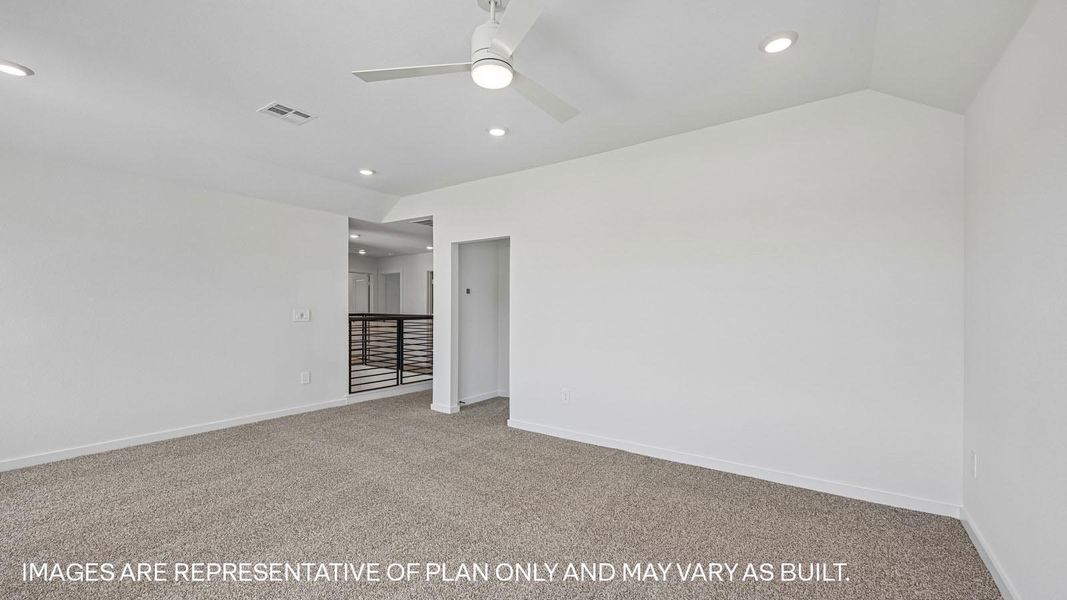 Representative unfurnished interior of a home built from the The Keller by D.R. Horton in The Enclave at Bar W Ranch, Leander (Image 26).