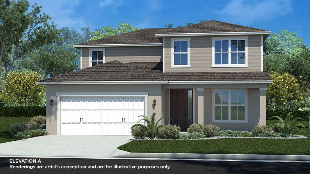 Representative exterior photo of a completed home built from the Sapphire by Colen Built Development, LLC in Calesa Township, Ocala, FL (Image 3).