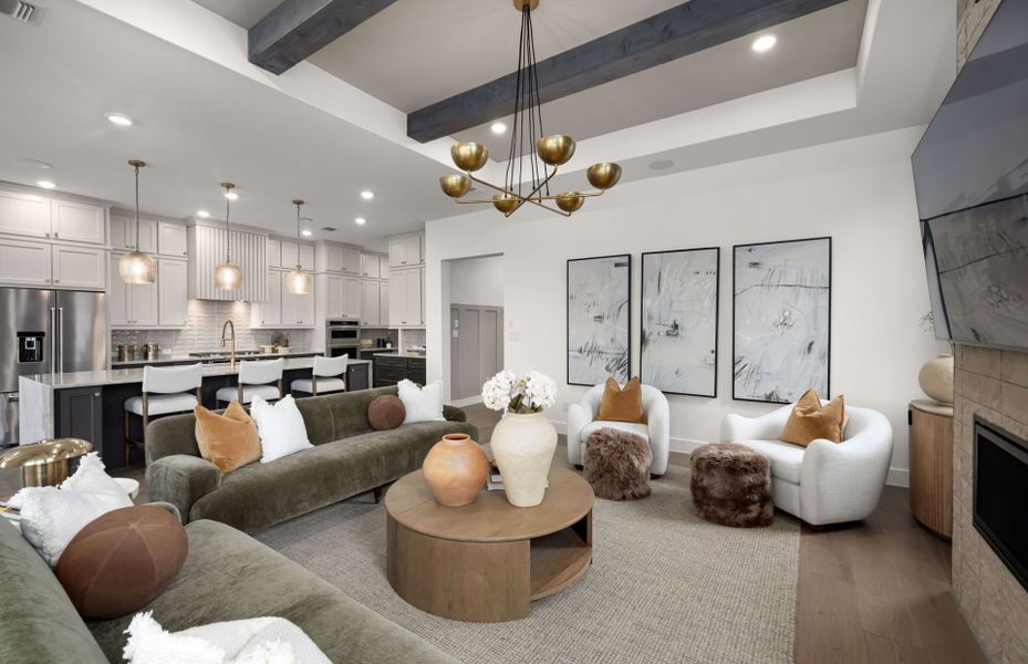 Representative furnished interior of a home built from the Renown by Del Webb in Del Webb Austin at Lost Pines, Bastrop (Image 30). Representative furnished interior of a home built from the Renown by Del Webb in Del Webb Austin at Lost Pines, Bastrop (Image 30).