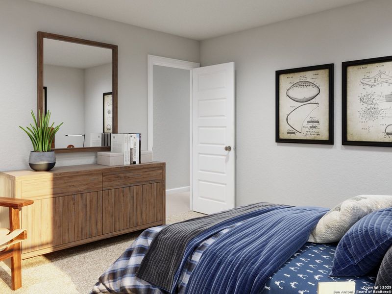 Furnished interior view inside a new home in Katzer Ranch, Converse (Image 11).