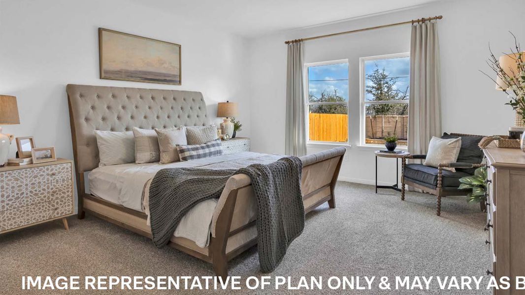 Furnished interior view inside a new home in Trails at Wildhorse, Austin (Image 8).