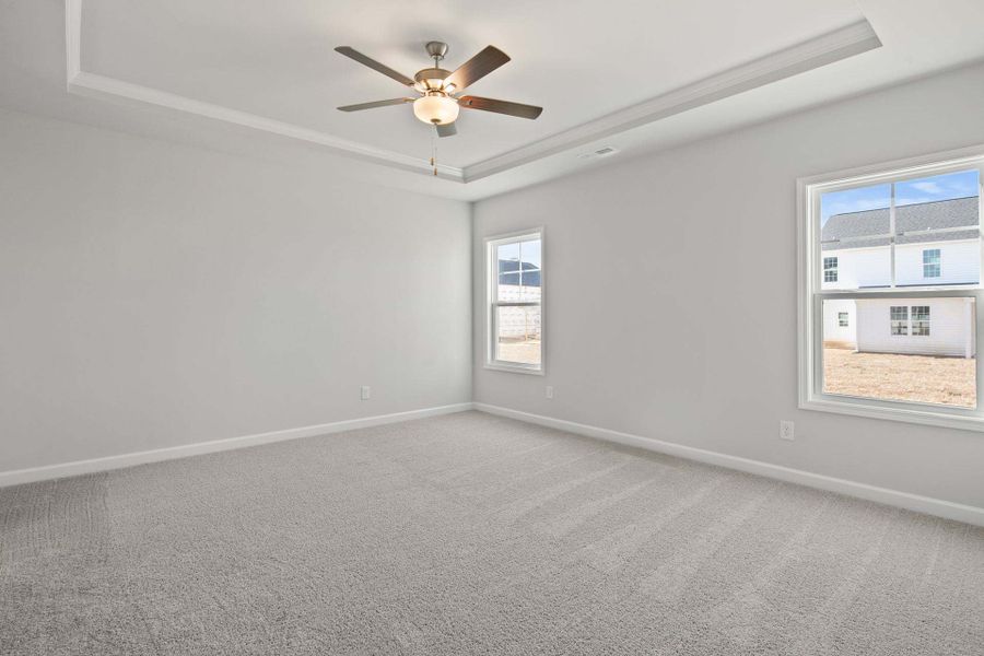 Representative unfurnished interior of a home built from the Camellia by Caviness & Cates Communities in Bartlett Manor, Youngsville (Image 85).