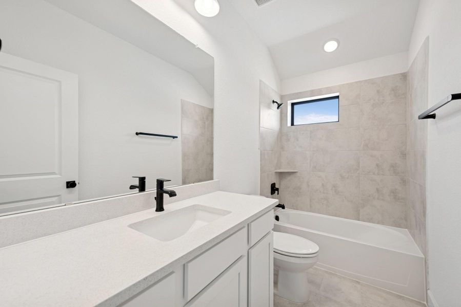 Furnished interior view inside a new home in Pomona 45' Homesites, Manvel (Image 6). Furnished interior view inside a new home in Pomona 45' Homesites, Manvel (Image 6).