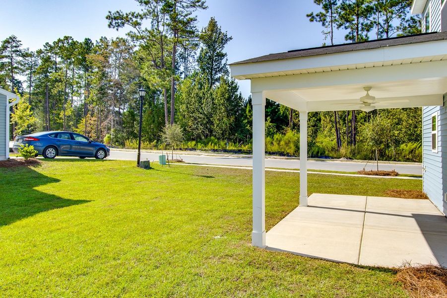 Exterior details and patio area of a home in Ellington, Elgin (Image 20).