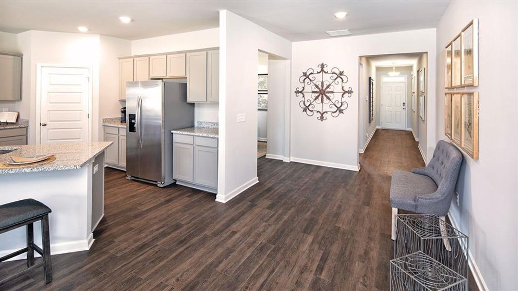 Furnished interior view inside a new home in Preserve at Dove Creek, Statham (Image 23).