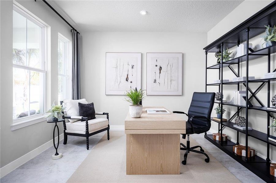 Furnished interior view inside a new home in Cedar Landings, Leesburg (Image 6).