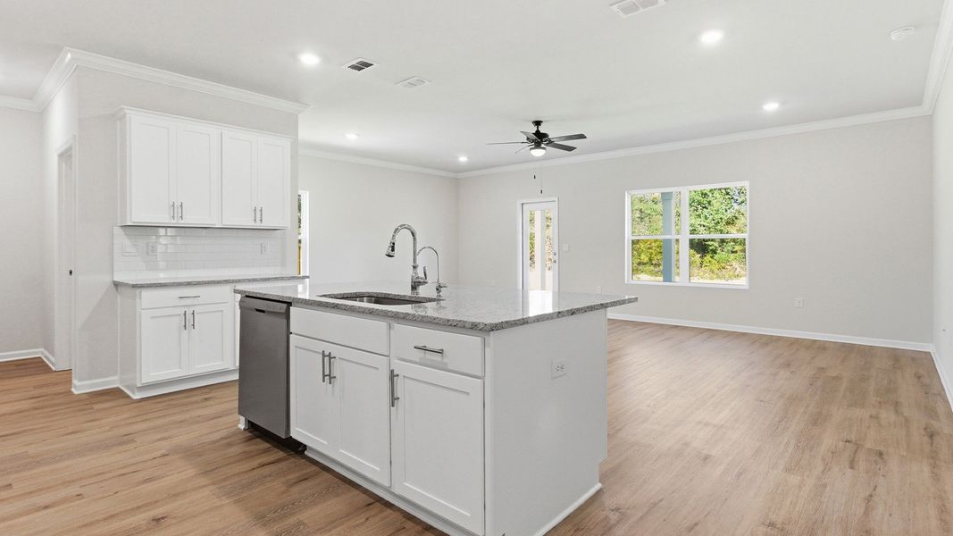 Furnished interior view inside a new home in Misting Springs, Crawfordville (Image 3).