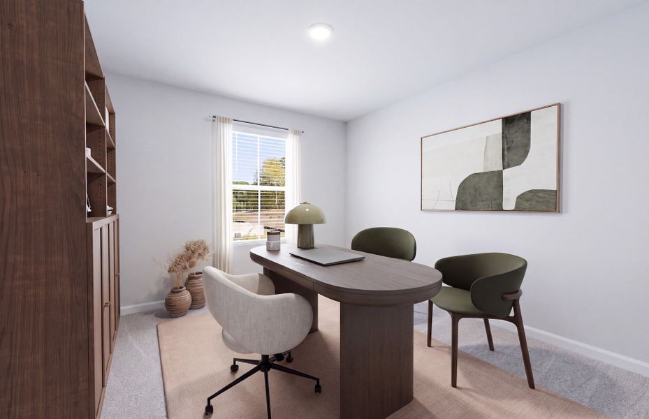 Representative furnished interior of a home built from the Starling by Centex in Carpenter Falls, Durham (Image 32).