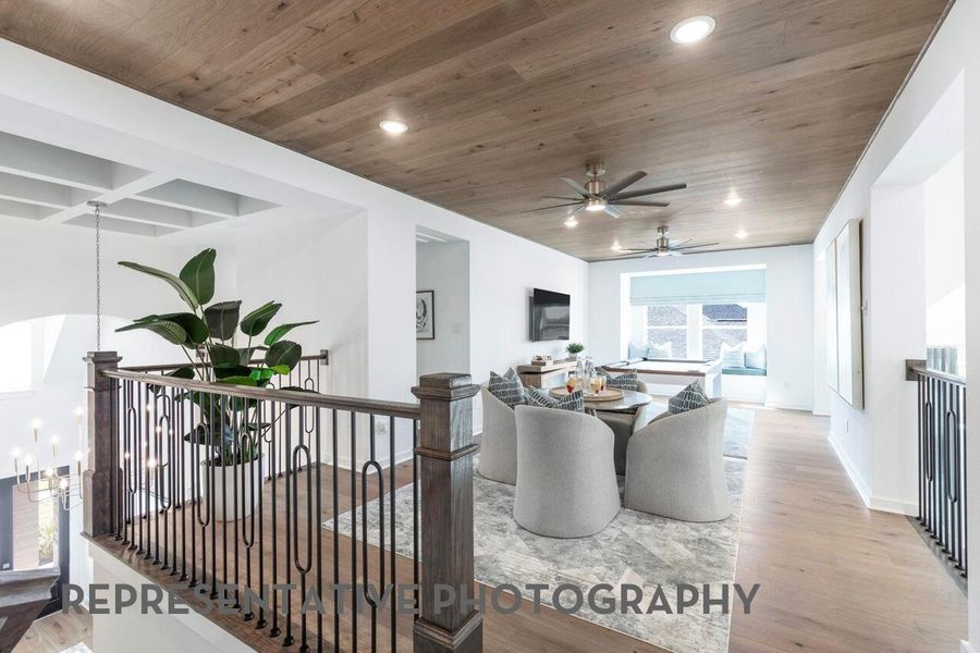 Furnished interior view inside a new home in Meridiana, Manvel (Image 18). Furnished interior view inside a new home in Meridiana, Manvel (Image 18).