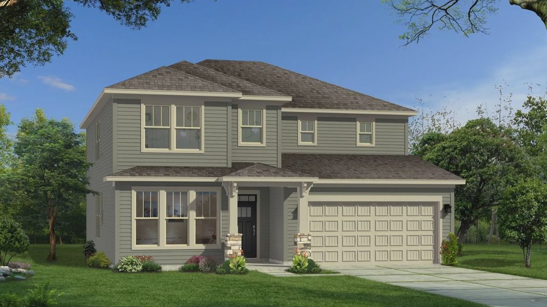 Representative exterior photo of a completed home built from the Drayton by DRB Homes in Easler Farm, Boiling Springs, SC (Image 20). Representative exterior photo of a completed home built from the Drayton by DRB Homes in Easler Farm, Boiling Springs, SC (Image 20).