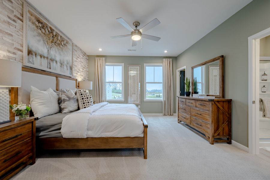 Representative furnished interior of a home built from the Hudson by Fischer Homes in Villas at Gold Creek, Dawsonville (Image 21).